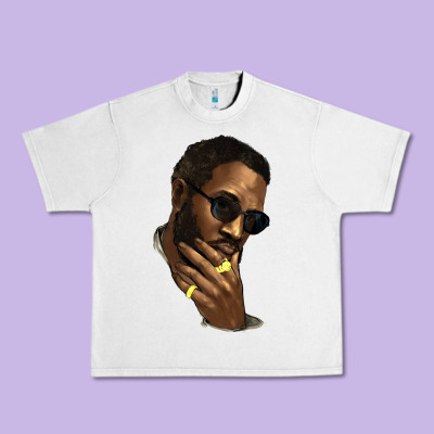 Black Man Urban Heavy Tee Designed By Nancycooperartshop