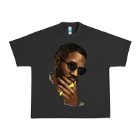 Pigment Black black man Urban Heavy Tee - NancyCooperArtShop