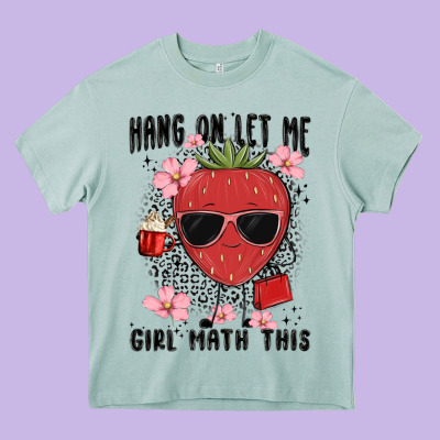 Hang On Let Me Girl Math This Heavy Core Tee Designed By Maliassmallbusiness