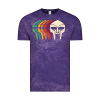 Cloud Purple Retro Mask Doom Vintage Tee - linhVisuals
