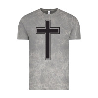 Cloud Rock Cross Vintage Tee - linhVisuals