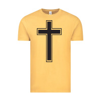 Vintage Mustard Cross Vintage Tee - linhVisuals