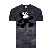 Cloud Black felix the black cat music Vintage Tee - linhVisuals