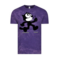 Cloud Purple felix the black cat music Vintage Tee - linhVisuals