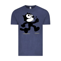 Vintage Denim felix the black cat music Vintage Tee - linhVisuals