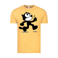 Vintage Mustard felix the black cat music Vintage Tee - linhVisuals