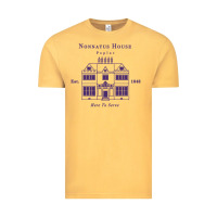 Vintage Mustard nonnatus house  blue ink Vintage Tee - linhVisuals