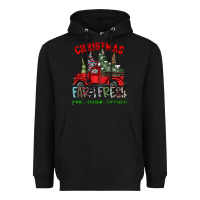 Black christmas farm fresh Heavyweight Hoodie - CowhideDigitalArt