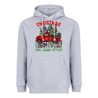 Heather Grey christmas farm fresh Heavyweight Hoodie - CowhideDigitalArt
