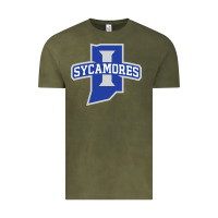 Vintage Olive indiana state sycamores Vintage Tee - linhVisuals