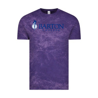 Cloud Purple Barton College Vintage Tee - linhVisuals