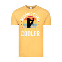 Vintage Mustard arborist dad tree climber logger woodworker chainsaw mens t shirt Vintage Tee - linhVisuals