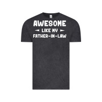 Vintage Black awesome like my father in law funny fathers day gift men wom t shirt Vintage Tee - linhVisuals