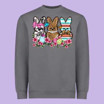 Western Easter Peeps Heavyweight Sweatshirt Designed By Oliviacreatesart