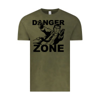 Vintage Olive archer danger zone Vintage Tee - linhVisuals