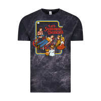 Cloud Black let's summon demons Vintage Tee - linhVisuals