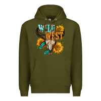 Army Green Western Wild West Rodeo Premium Hoodie - BundleAndBundleShop