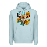 Blue Mist Western Wild West Rodeo Premium Hoodie - BundleAndBundleShop