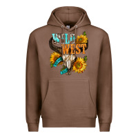 Chestnut Western Wild West Rodeo Premium Hoodie - BundleAndBundleShop