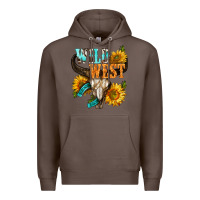 Coffee Western Wild West Rodeo Premium Hoodie - BundleAndBundleShop
