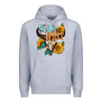 Heather Grey Western Wild West Rodeo Premium Hoodie - BundleAndBundleShop