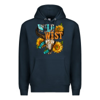 Navy Western Wild West Rodeo Premium Hoodie - BundleAndBundleShop