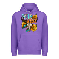 Purple Western Wild West Rodeo Premium Hoodie - BundleAndBundleShop