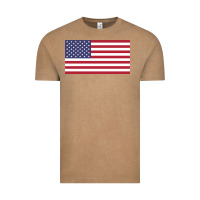 Vintage Coffee american flag Vintage Tee - linhVisuals