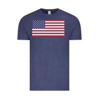 Vintage Denim american flag Vintage Tee - linhVisuals