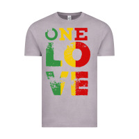 Vintage Zinc one love rasta reggae Vintage Tee - linhVisuals