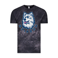 Cloud Black HUSKIES Vintage Tee - linhVisuals