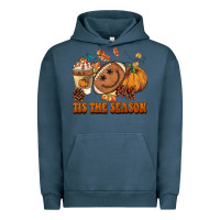Pigment Midnight Navy tis the season football Urban Hoodie - BarkalooDesign