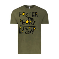 Vintage Olive Foster The People Pumped Up Kicks Vintage Tee - linhVisuals
