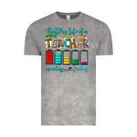 Cloud Rock battery life of a teacher monday friday Vintage Tee - NancyCooperArtShop