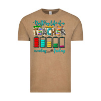 Battery Life Of A Teacher Monday Friday Vintage Tee | Teevron