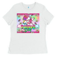 White Pride Day Lgbtq+ Tumbler Ladies Tee - BundleAndBundleShop