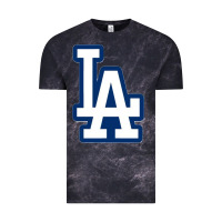 Cloud Black la los angeles Vintage Tee - linhVisuals