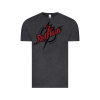 Vintage Black st. francis (pa) red flash Vintage Tee - linhVisuals