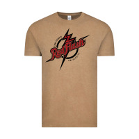 Vintage Coffee st. francis (pa) red flash Vintage Tee - linhVisuals