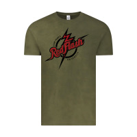 Vintage Olive st. francis (pa) red flash Vintage Tee - linhVisuals