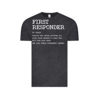 Vintage Black first responder  definition design Vintage Tee - linhVisuals