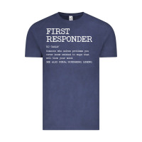 Vintage Denim first responder  definition design Vintage Tee - linhVisuals