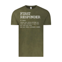 Vintage Olive first responder  definition design Vintage Tee - linhVisuals