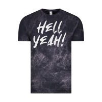 Cloud Black hell yeah! Vintage Tee - linhVisuals