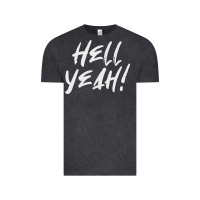 Vintage Black hell yeah! Vintage Tee - linhVisuals
