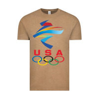 Vintage Coffee USA OLYMPIC RINGS Vintage Tee - linhVisuals