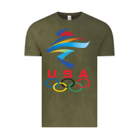 Usa Olympic Rings Vintage Tee | Teevron