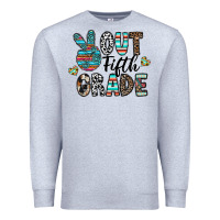 Heather Grey out fifth grade Premium Sweatshirt - CowhideDigitalArt