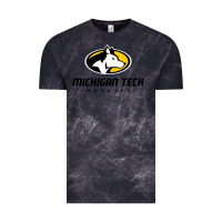Cloud Black michigan tech Vintage Tee - linhVisuals