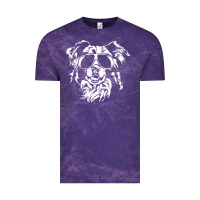 Cloud Purple border collie dog t  shirt border collie with sunglasses cool dog t  s Vintage Tee - linhVisuals